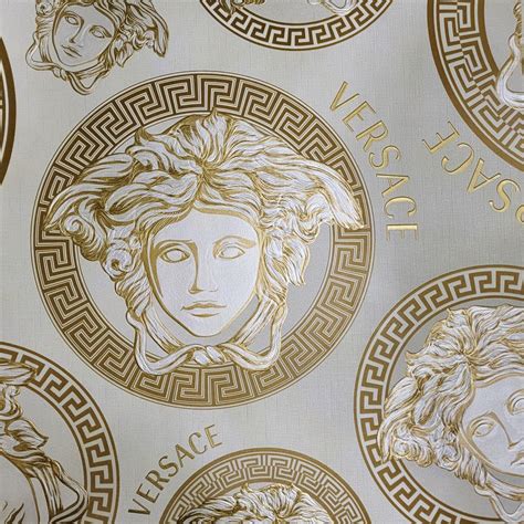 white and gold versace wallpaper|medusa versace wallpaper.